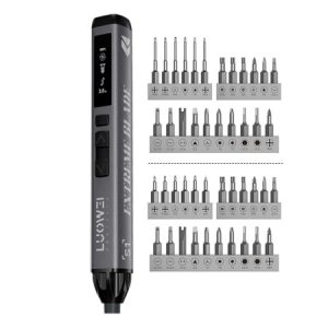 Luowei LW-S1 / S1Pro Adjustable Torque Electric Screwdriver with 22Pcs S2 Bits Support iPhone 17 Series