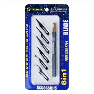 Mechanic Assassin 6 6-in-1 Professional Degumming Rework Blade Set for Motherboard IC CPU Repair