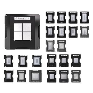 XZZ 45-in-1 Intel Low-Voltage / Intel Standard-Voltage / Southbridge PCH / AMD CPU BGA Reballing Stencil Platform Set